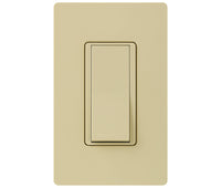 Lutron CA-1PS-IV Diva Dual-Voltage Single Pole Switch - (Ivory | Gloss)