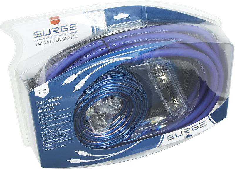 IN STOCK! Surge SI-0 Installer Series Amp Installation Kit (0 Gauge, 3,000 Watts)