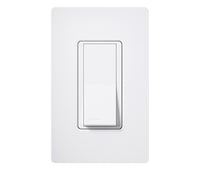 Lutron SC-1PS-SW Diva Dual-Voltage Single Pole Switch - (Snow | Satin)