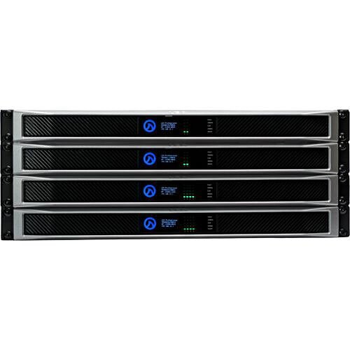 LEA Professional CONNECT 354D 19" 4-Channel Amplifier with Dante Inputs, 350W per Channel