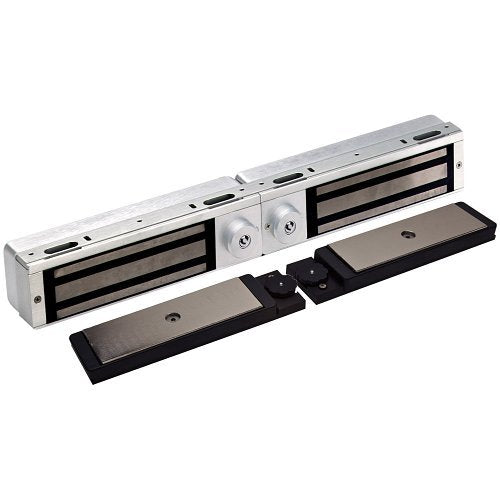 DynaLock 3121C Double Delay Egress Electromagnetic Lock, Satin Aluminum