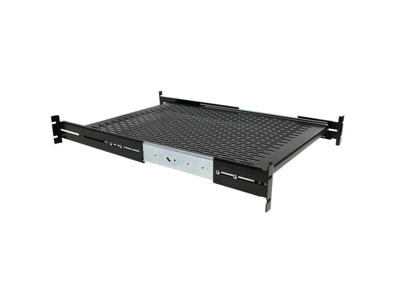 StarTech UNISLDSHF19 2U Sliding Vented Rack Mount Shelf