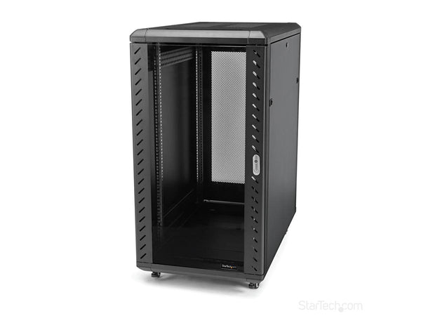 StarTech.com RK2236BKF 22U 36in Knock-Down Server Rack Cabinet