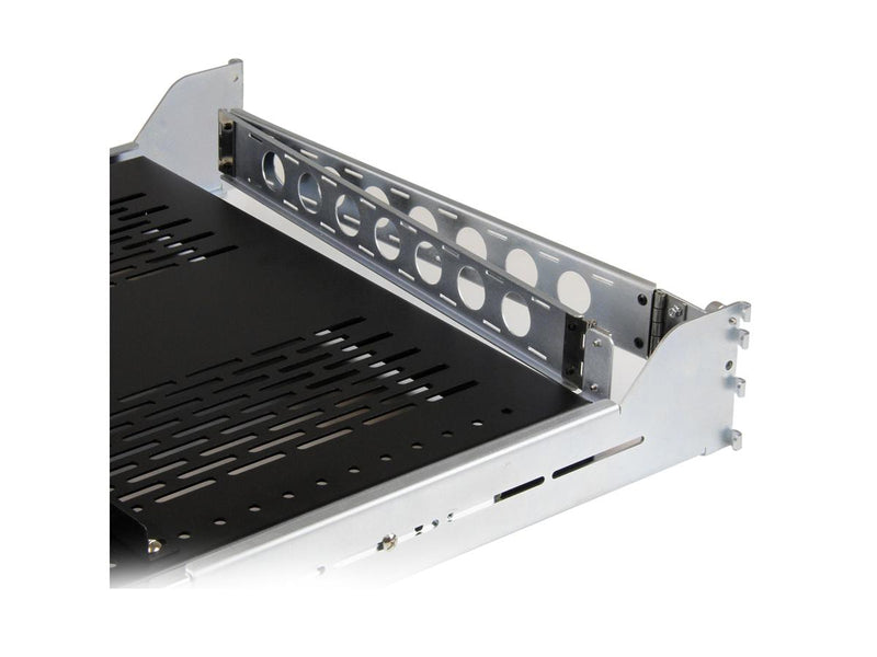 StarTech UNISLDSHF19M 2U 125lb Sliding Vented Rack Mount Shelf with integrated cable management