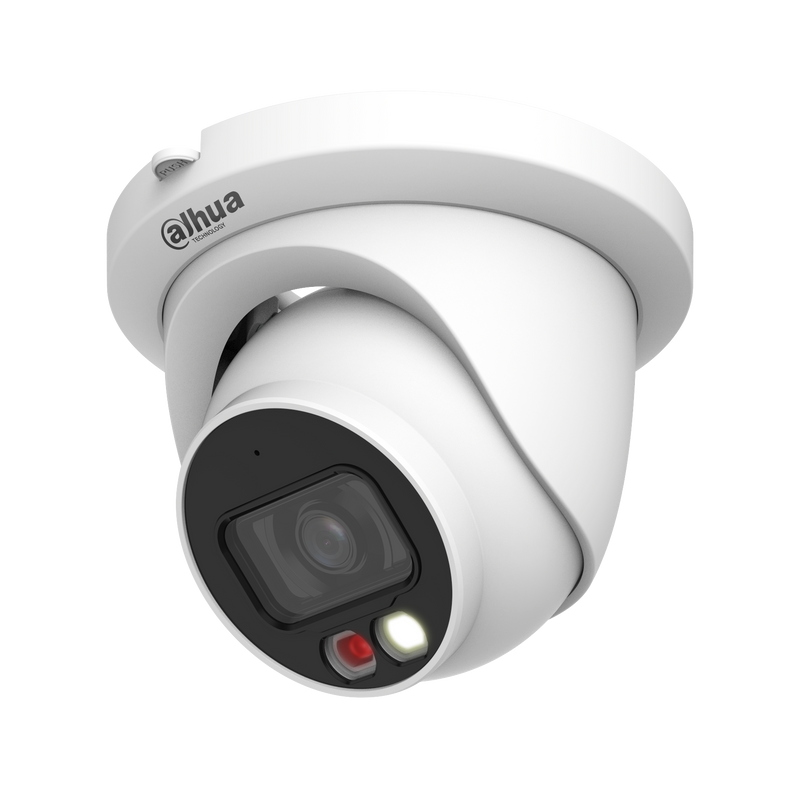 Dahua N82DJS2 Lite Series VU-MORE Color 8MP IR Turret IP Camera, 2.8 mm Fixed Lens, White