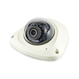 Hanwha QNV-6024RM Wisenet Q-Series 2MP IR Mobile Vandal Flat Camera, 3.6mm Fixed Lens, Ivory