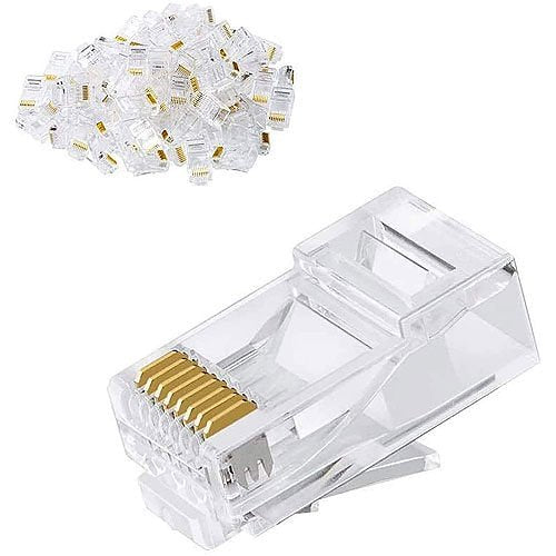 Silarius SIL-RJ45CAT5E UTP CAT5e RJ45 Plastic Plug (100-PACK)