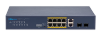 Silarius SIL-A8POE1G120 12-Port Gigabit PoE+ Network Switch 120W for IP Camera Systems