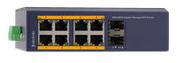Silarius SIL-INDSW8P1G2SFP 10-Port Gigabit Managed Industrial PoE Switch 8 RJ45 Ports 2 SFP Slots