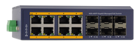 Silarius SIL-INDSW8P1G6SFP 14-Port Gigabit Managed Industrial PoE Switch 8 RJ45 Ports 6 SFP Slots
