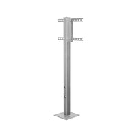 SunBrite SB-DP46XA-SL Outdoor Deck Planter Pole Silver