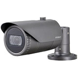 Hanwha QNO-7082R Wisenet Q-Series 4MP IR Bullet Camera, 2-10mm Motorized Focal Lens, Dark Gray