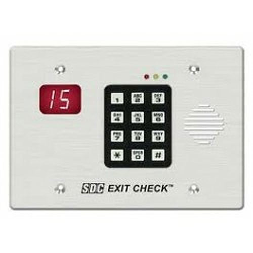 SDC 101-KDENA 101-DE Series Delayed Egress Controller Keypad with Digital Display, Keyswitch Reset, NFPA 101, Selectable Egress Delay