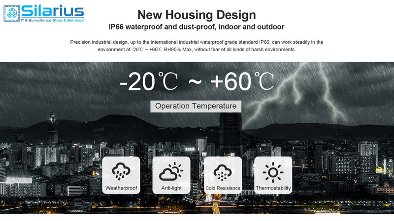 Silarius Pro Series SIL-MB5MP28AU 5MP AI Mini Bullet Camera w/ 2.8mm lens and built-in Audio (NDAA Compliant)