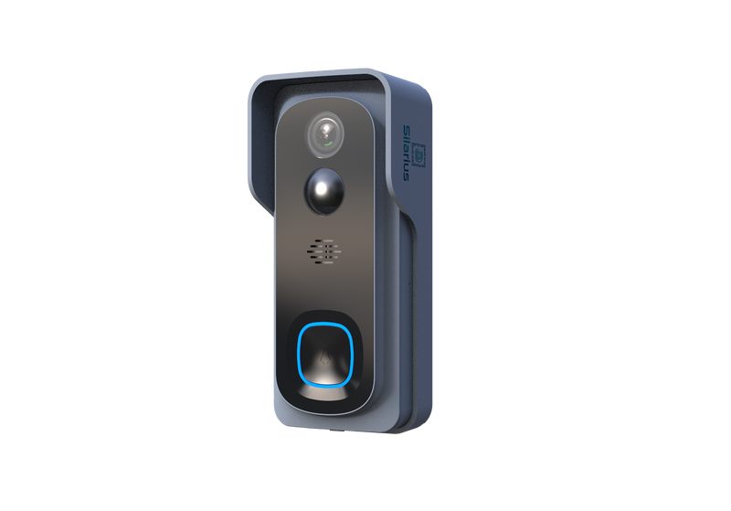 Silarius SIL-DOORBELL2MPBSDB 2MP, WiFi Battery Powered Smart Doorbell Camera + Chime (Outdoor IP65), Cloudedge app , includes 32GB MicroSD card