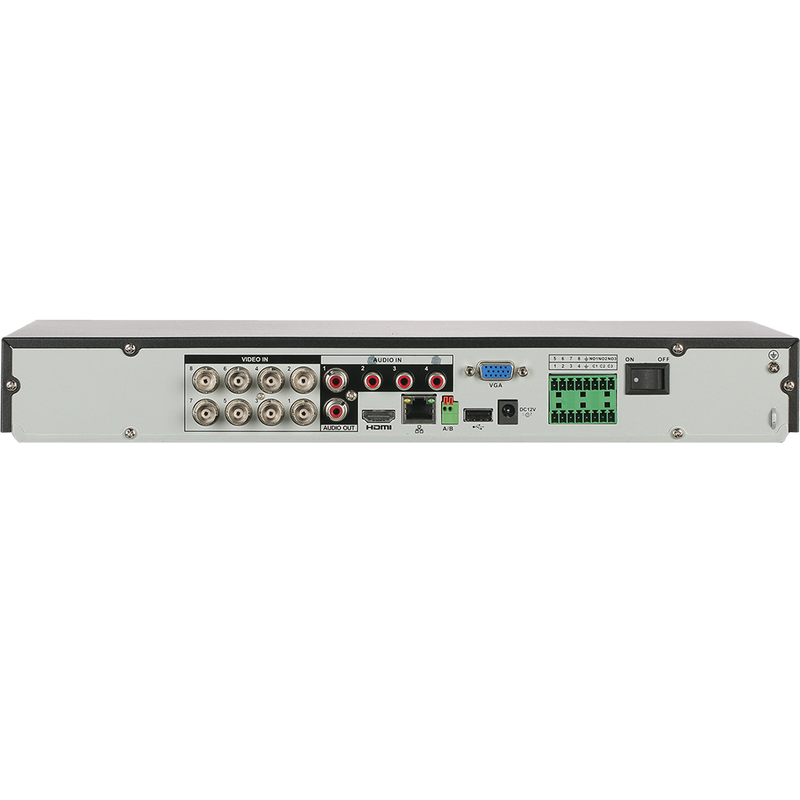 Dahua X82R2A4 4K 8CH 1U Penta-brid HDCVI DVR , 4TB HDD