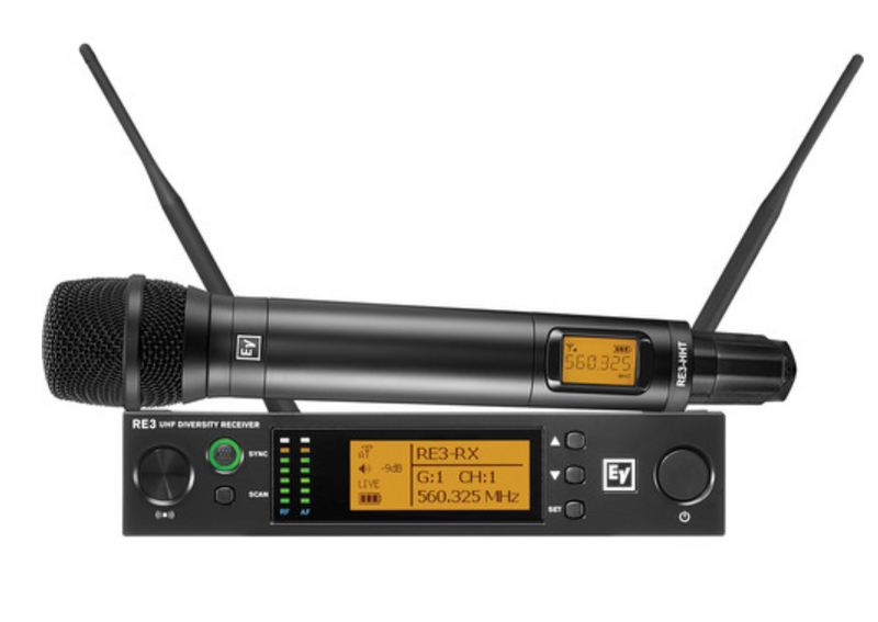 Electro-Voice RE3-RE420-5L Wireless Handheld Microphone System with RE420 Wireless Mic (5L: 488 to 524 MHz)