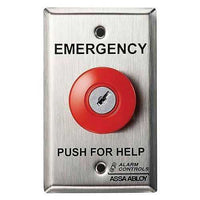 Alarm Controls KR-1-LUC KR Series Latching Key Reset, 1 N/O Pair and 1 N/C pair, Lift Up Cover
