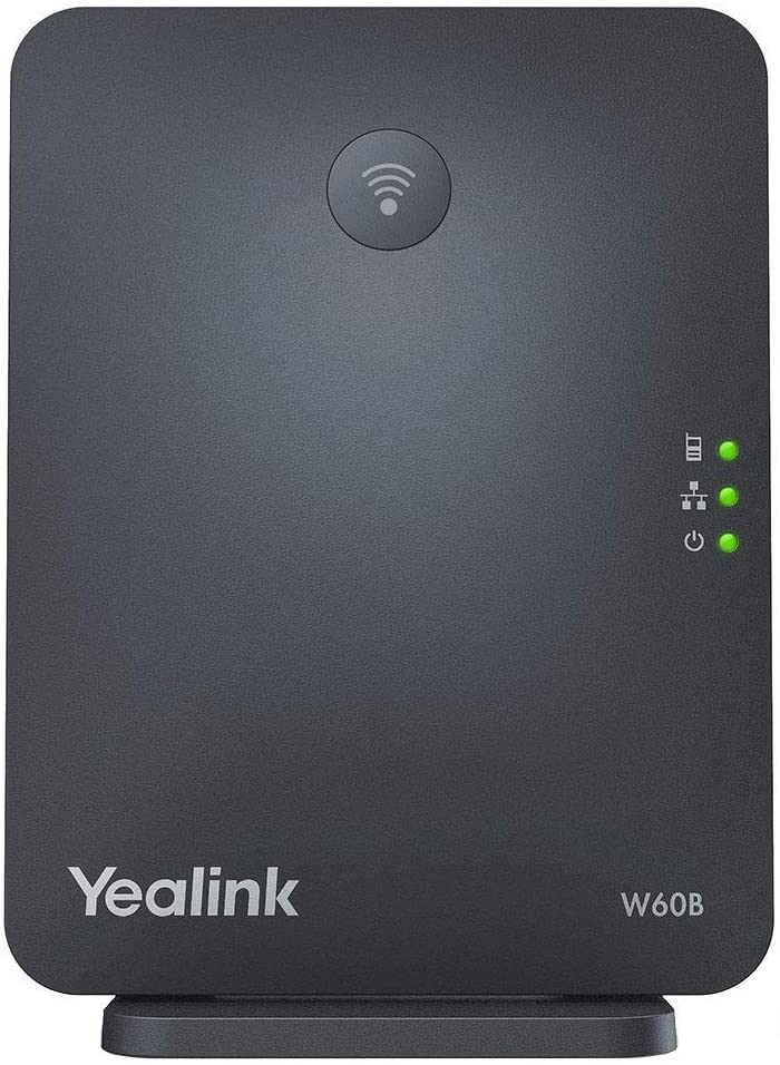 Yealink W60P Wireless DECT IP Cordless Office Phone and Base Station with 6AVE Universal Screen Cleaner