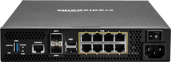 Cradlepoint CR4250 3-yr NetCloud Branch Performance Essentials Plan, Advanced Plan, CR4250 router with POE, and 1200 Mbps Captive Modem BDA3-425P120B-0N