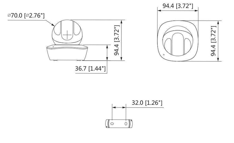 IN STOCK! Dahua IPC-A35P 3MP A Series Wi-Fi Network PT Camera