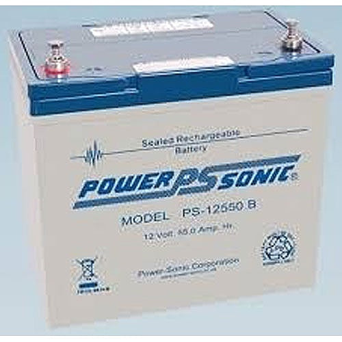 Fire-Lite BAT-12550 12V 55Ah Sealed Lead-Acid Battery, Single Battery