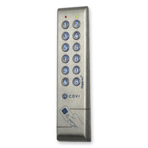 CDVI KCPROXWLC26 Keypad and Multi-Technology Wiegand Proximity Card Reader, 125 KHz